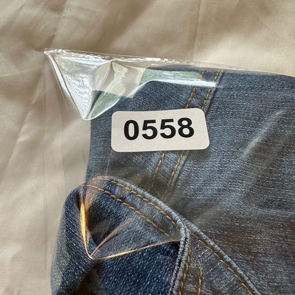 Love Tree Denim one piece skirt size Large - Picture 7 of 8